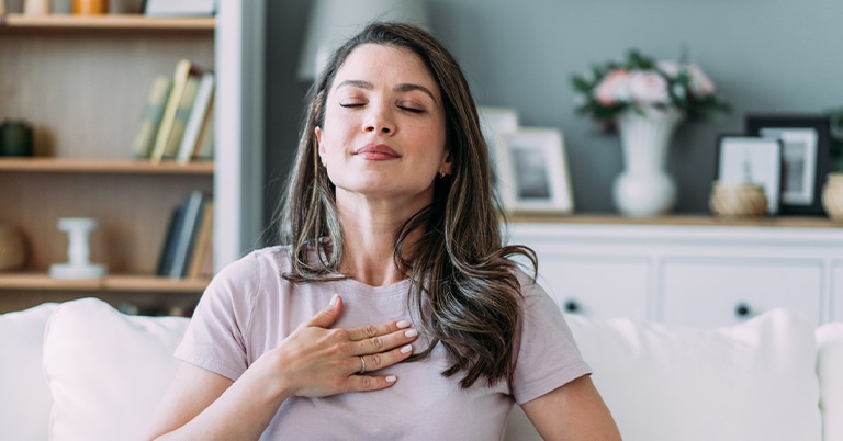 a woman smiling for the camera